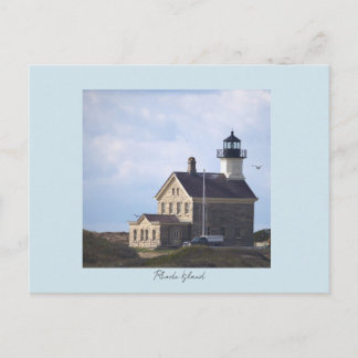 Cartão Postal North Light Lighthouse Rhode Island Postcard 