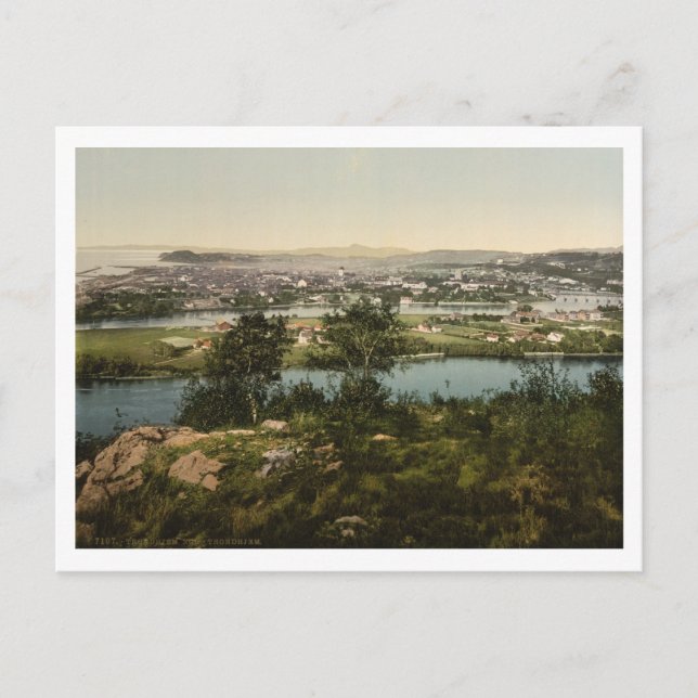 Cartão Postal North Trondheim, Trondelag, Noruega (Frente)