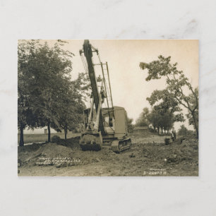 Cartão Postal Northwest Crane and Shovel OPERating ENGENHEIRO 19