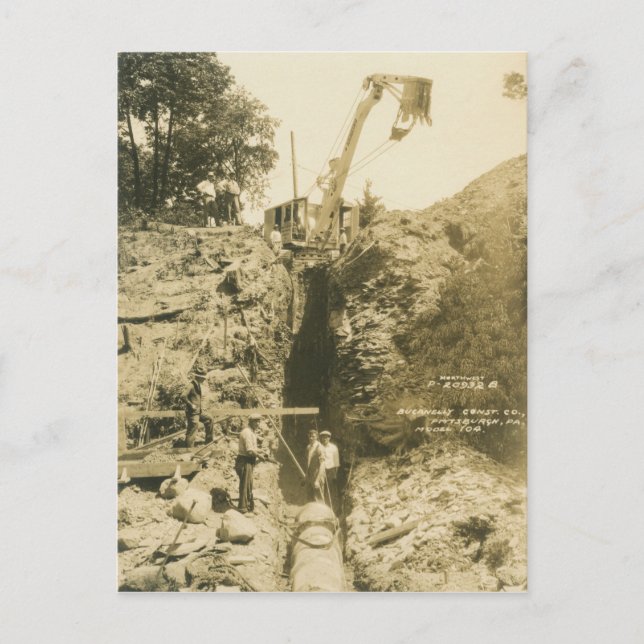 Cartão Postal Northwest Crane and Shovel OPERating ENGENHEIRO 29 (Frente)