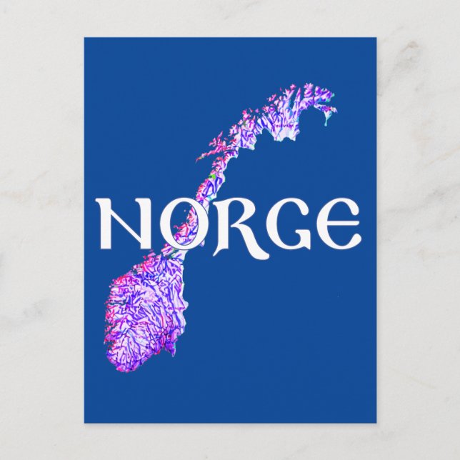 Cartão Postal Noruega (Frente)