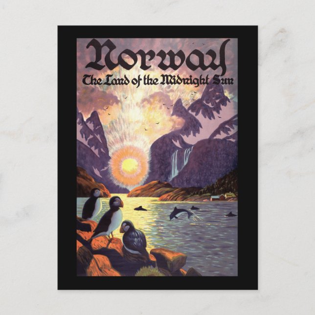 Cartão Postal Noruega (Frente)