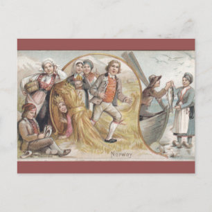 Cartão Postal Noruega Antiga