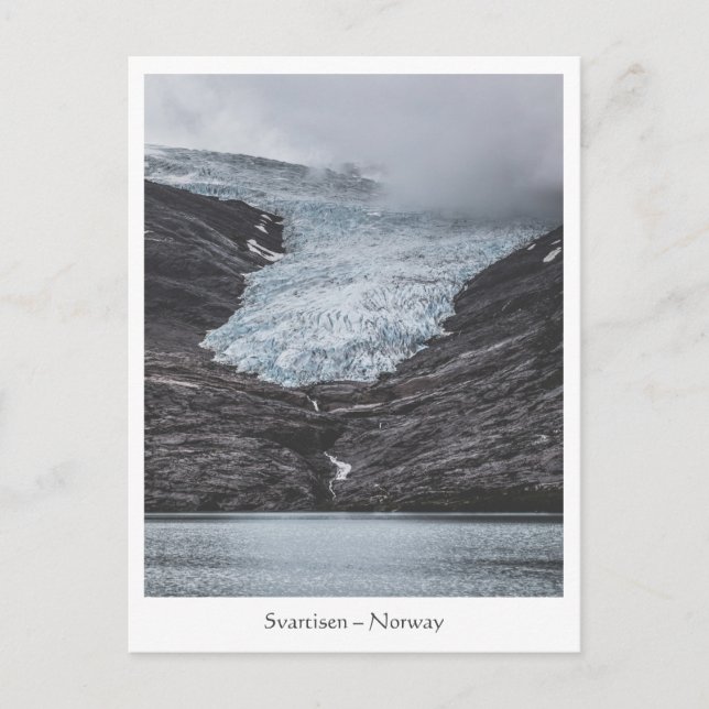 Cartão Postal Noruega Svartisen - Foto Glacier (Frente)
