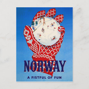 Cartão Postal Noruega, um punhado de diversão