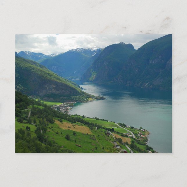 Cartão postal norueguês Fjord (Frente)