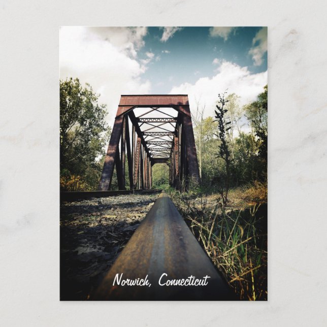 Cartão Postal Norwich, Cartão-postal de Connecticut (Frente)