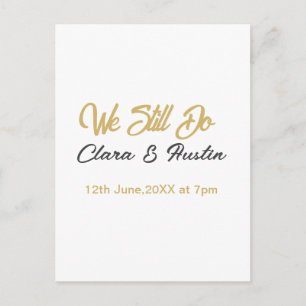 Cartão Postal Nós ainda fazemos votos de ouro champanhe data nom