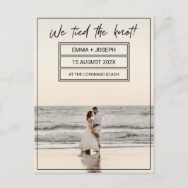 Cartão Postal "Nós amarramos o nó!" Anúncio de Foto Casada