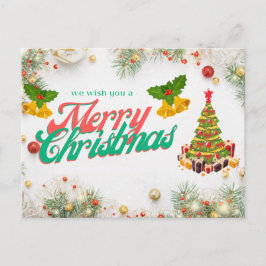 Cartão Postal Nós Desejamos um Feliz Natal