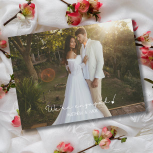 Cartão Postal Nós Estamos Engajados Informações de Engajamento d