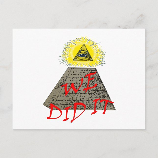 Cartão Postal nós fizemo-lo (o illuminati) (Frente)