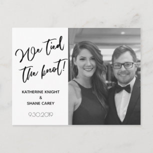 Cartão Postal Nós Ligamos A Foto Do Anúncio De Casamento Moder
