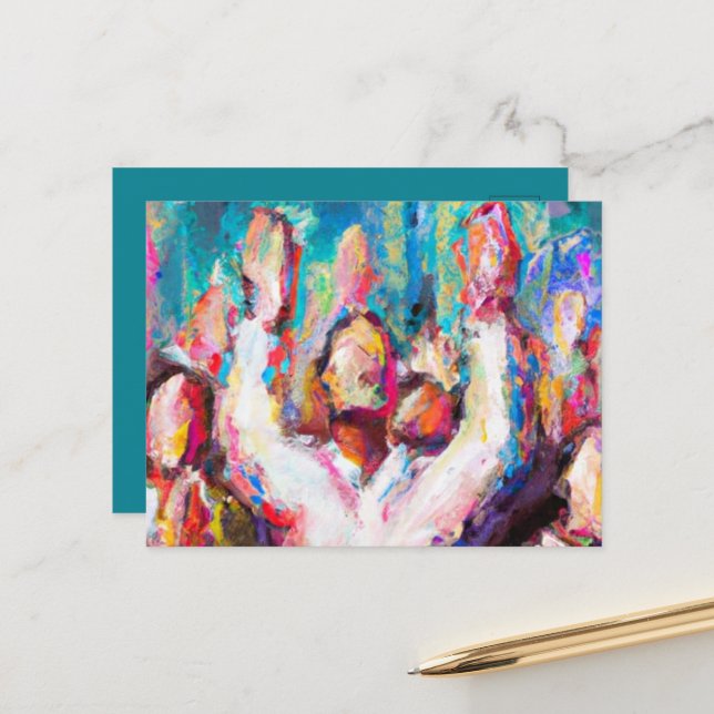 Cartão Postal Nós Louvamos A Abstrato (Frente/Verso In Situ)