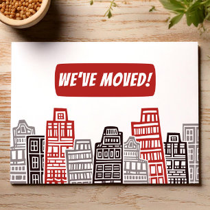 Cartão Postal Nós movemos vermelho e preto