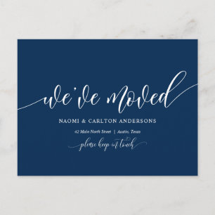 Cartão Postal Nós Mudamos, Novo Anúncio De Endereço Doméstico