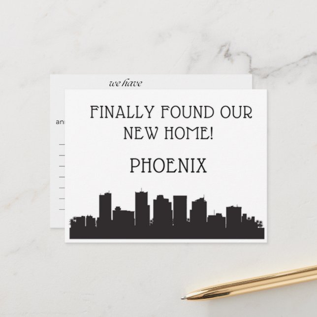 Cartão Postal Nos mudamos para Phoenix (Frente/Verso In Situ)