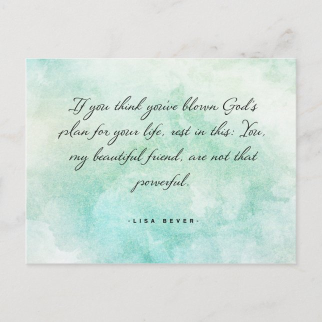 Cartão Postal Nós não somos tão poderosos (Frente)