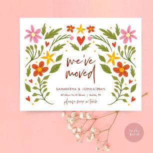 Cartão Postal Nós nos mudamos, anúncio do novo endereço residenc