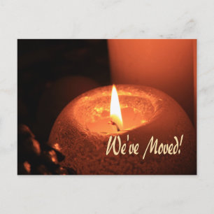 Cartão Postal Nós nos mudamos! Escória de velas