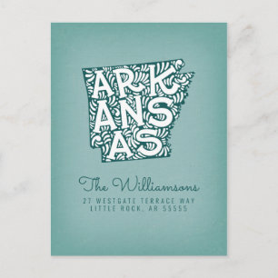 Cartão Postal Nós nos mudamos   Novo Endereço   Arkansas