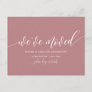 Cartão Postal Nós nos mudamos, novo endereço residencial anuncia