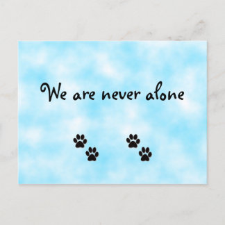 Cartão Postal Nós nunca somos sozinhos.