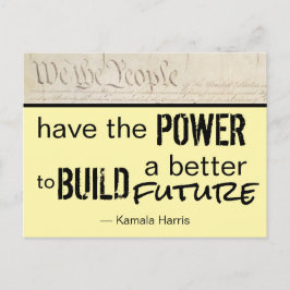 Cartão Postal Nós, o Povo, Construímos um Futuro Melhor