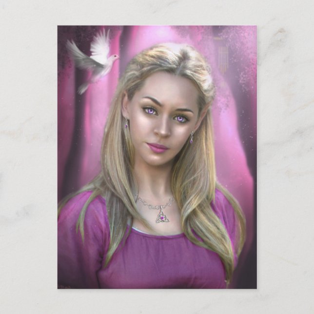 Cartão Postal Nos Olhos do Amor (Frente)