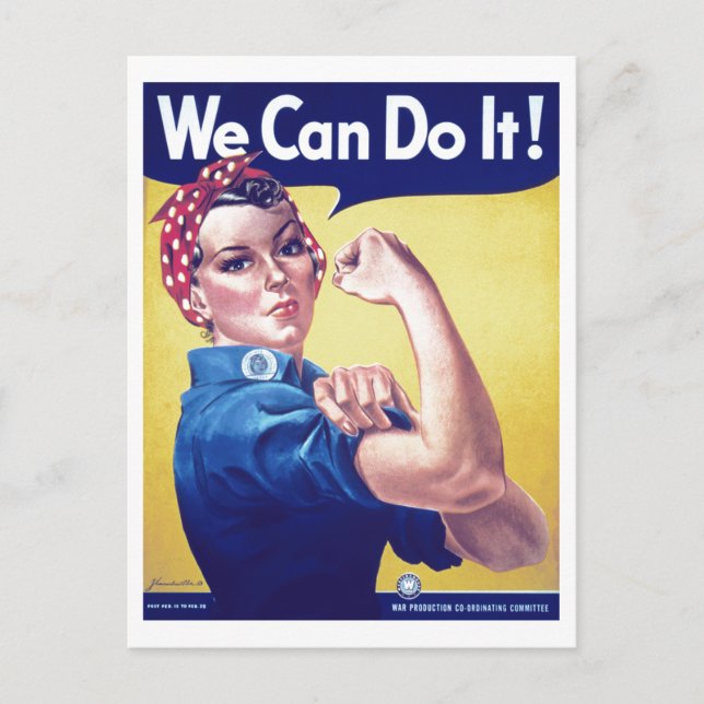 Cartão Postal Nós Podemos Fazer Isso Rosie a Riveter EUA Estados (Frente)