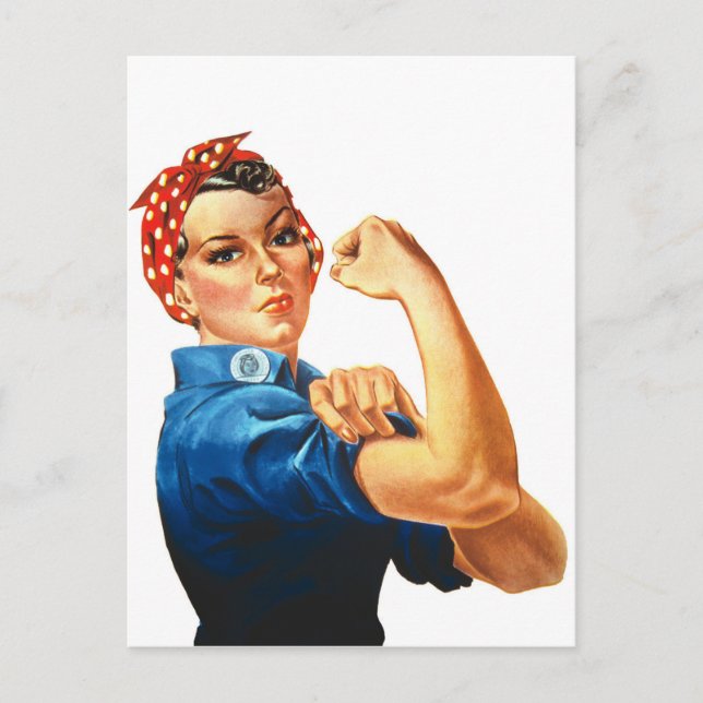 Cartão Postal Nós Podemos Fazer Isso Rosie a Riveter Mulheres Po (Frente)