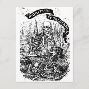 Cartão Postal Nós, que estamos prestes a morrer, saudamos seu c