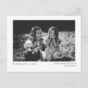 Cartão Postal Nós Te Amamos Fotografia Personalizada Minimalista