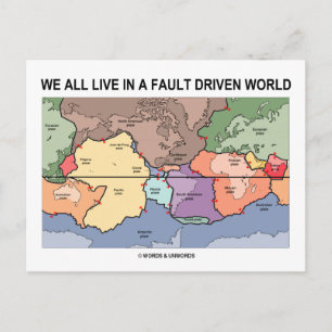 Cartão Postal Nós Todos Vivemos Em Um Mundo Impulsionado por Fal