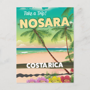 Cartão Postal Nosara poster de viagens costa-riquenho