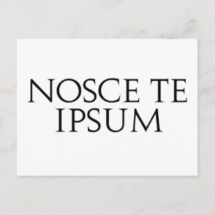 Cartão Postal Nosce Te Ipsum