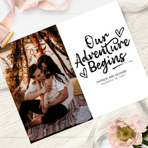 Cartão Postal Nossa Aventura Começa O Casamento Salve A Foto Da 