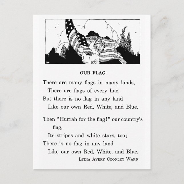 Cartão Postal Nossa bandeira (Frente)