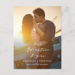 Cartão Postal Nossa COR EDITÁVEL DE Aventura Salve a Data