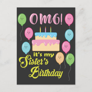 Cartão Postal Nossa! É a festa de aniversário da minha irmã