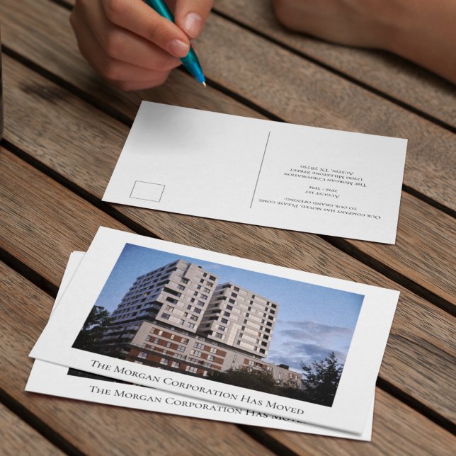 Cartão Postal Nossa empresa mudou a foto de construção do escrit (Criador carregado)