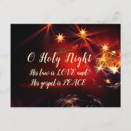 Cartão Postal Nossa Noite, sua lei é amor, Carol de Natal