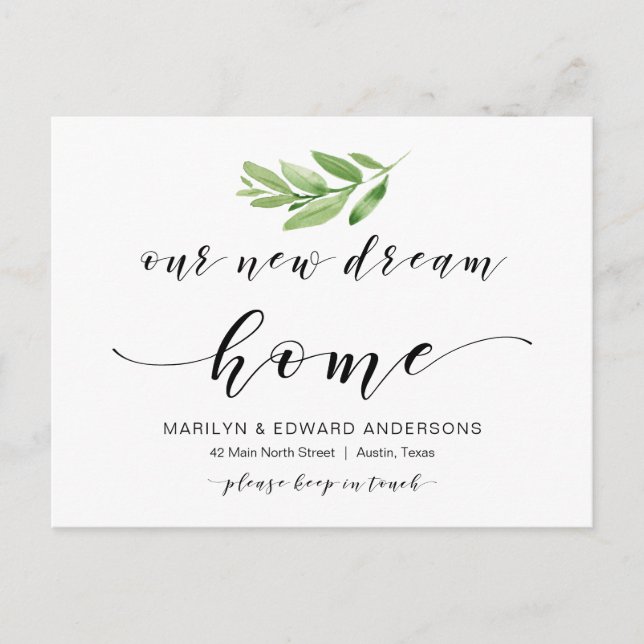 Cartão Postal Nossa Nova Casa do Sonho, Greenerescência, Anúncio (Frente)