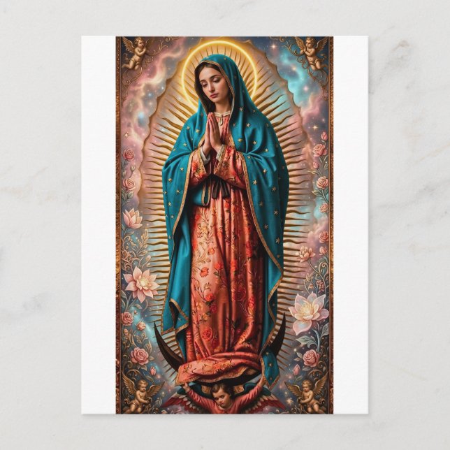 cartão postal Nossa Senhora de Guadalupe (Frente)
