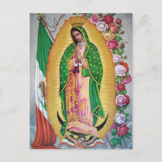 Cartão Postal Nossa Senhora de Guadalupe com Cartão-postal mexic