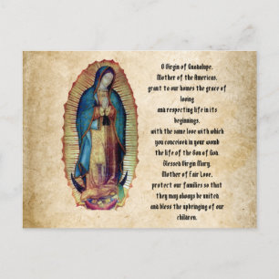 Cartão Postal Nossa Senhora de Guadalupe, Nuestra Señora de Gua