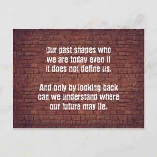 Cartão Postal Nossa última citação