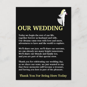 Cartão Postal Nosso Casamento