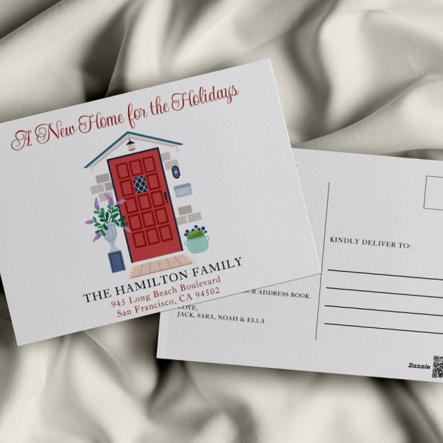 Cartão Postal Nosso Novo Anúncio Movendo Natal Em Casa (Criador carregado)