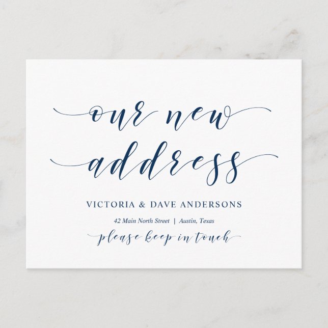 Cartão Postal Nosso Novo Endereço Da Casa, Anúncio Em Movimento (Frente)